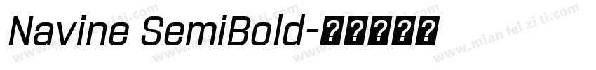 Navine SemiBold字体转换
